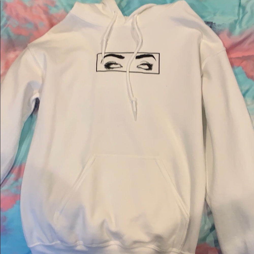 Liza koshy merch white hoodie